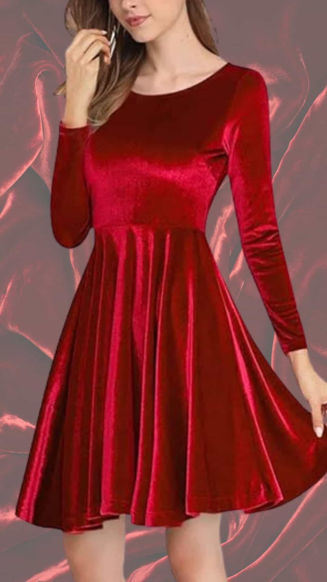 21 Stunning Red Velvet Christmas Dress Ideas For Festive Holiday 21 Stunning Red Velvet Christmas Dress Ideas For Festive Holiday